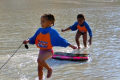 Bodyboarding in Muizenberg