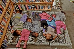 Kinderkrippe in der Bibliothek in Lavender Hill