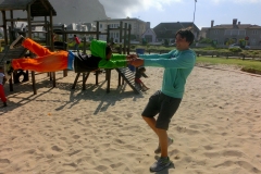 Toben auf dem Spielplatz