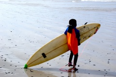 Jody mit Shortboard