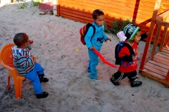 Kinderkolonne in Lavender Hill