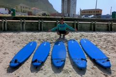 Jan kauft neue Surfboards für das Projekt